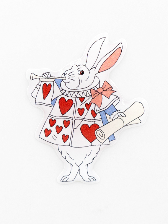 Стикер объемный "Алиса. Кролик" 606x758